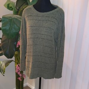 Cable & Gauge Olive Knit Women's Sweater